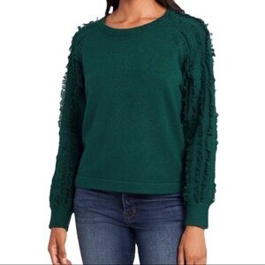 1. State fringe sleeve pullover sweater size XS NWT